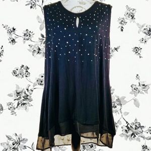 Sparkly black tunic